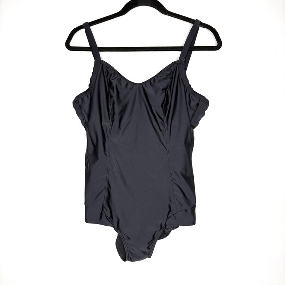 NWT Bravissimo Size 38D Milano Swimsuit Balconette Underwire One Piece In Black - Picture 4 of 9